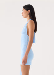 Dinah Halter Mini Dress - Blue
