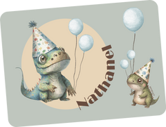 Textile placemat Dino Party