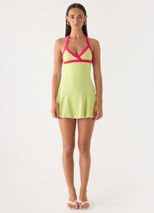 Dumdi Mini Dress - Lime