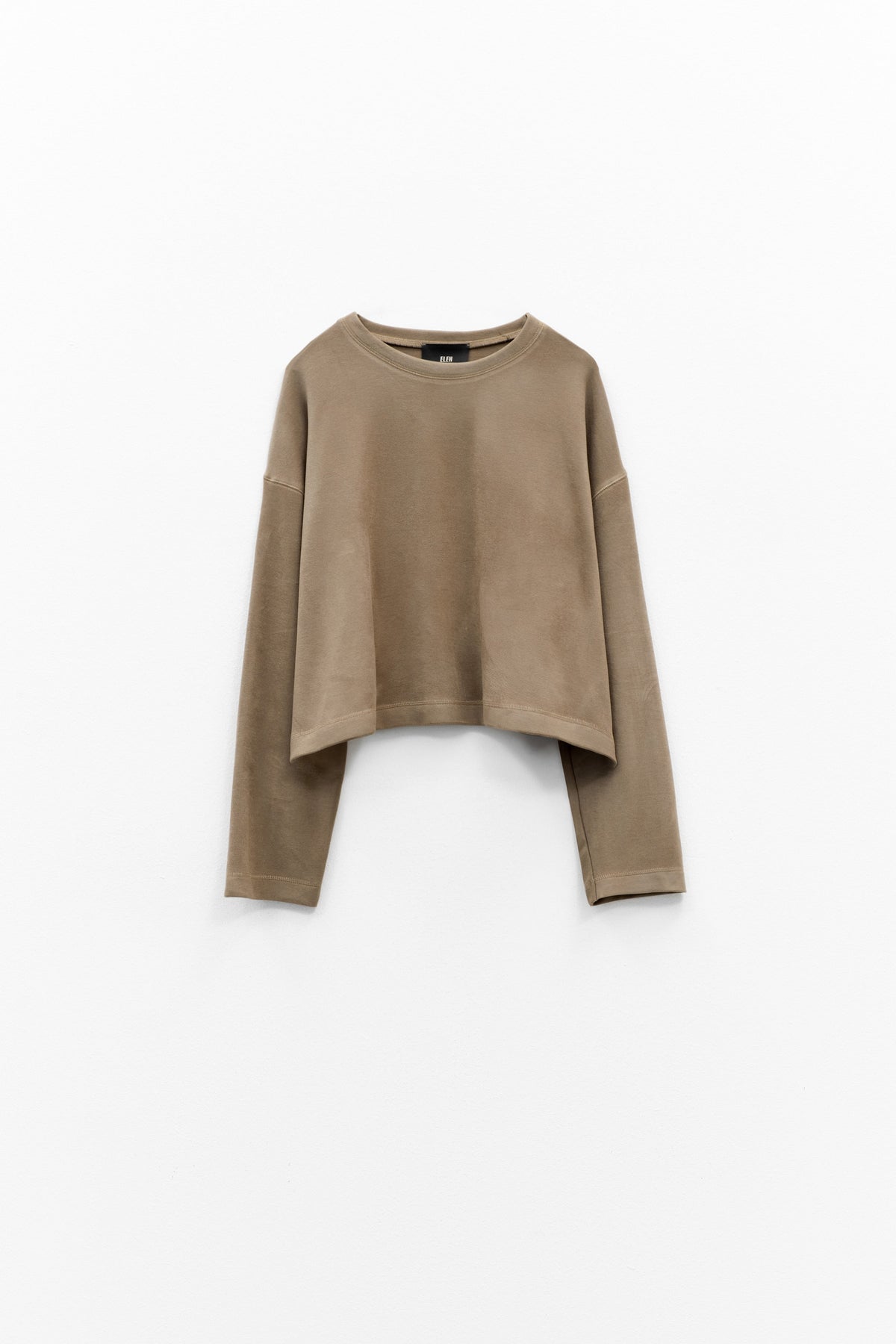 Sweat Oversize em Veludo Taupe – Eleh