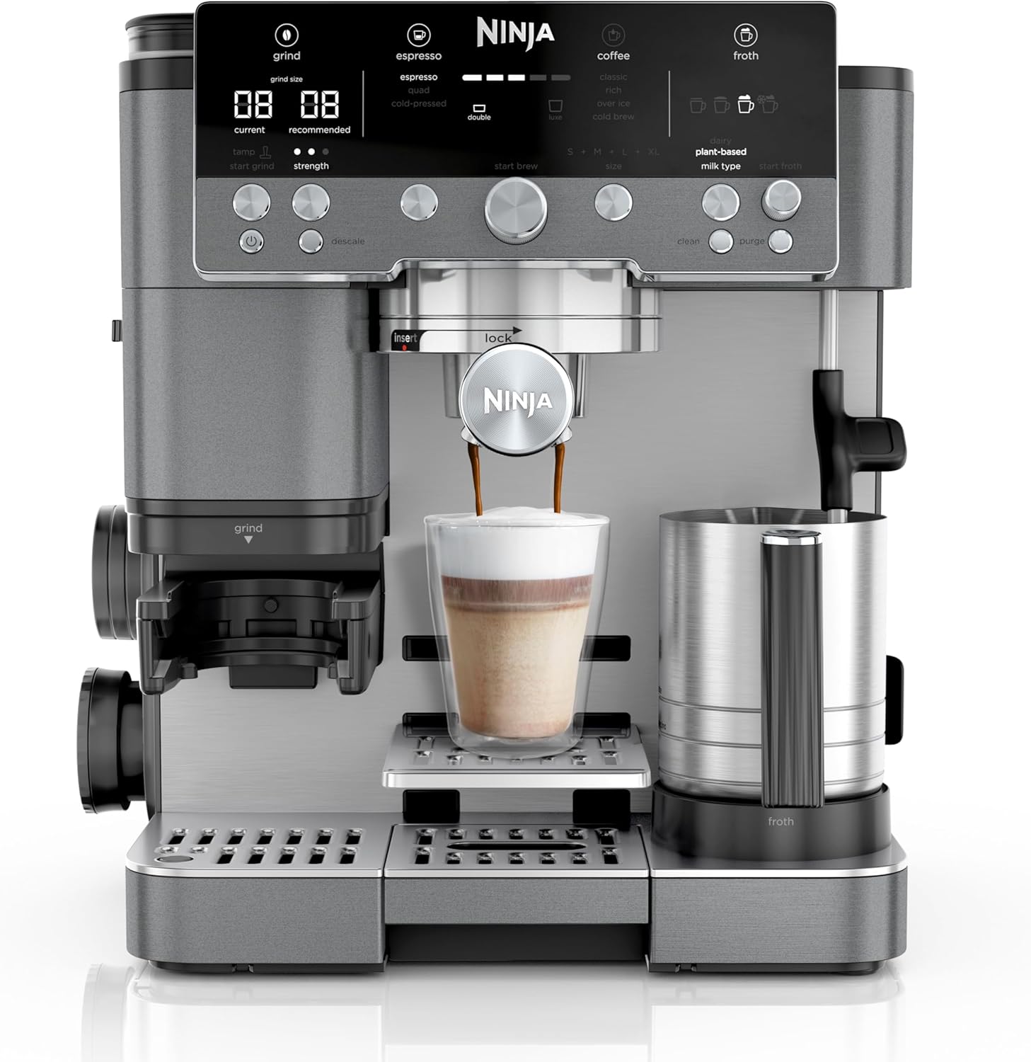 Ninja Luxe Café Premier Espresso Machine | ES601 - Grey Metal
