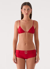 Edith Swim Shorts - Cherry