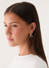 Electric Kiss Earrings - Gold/Silver