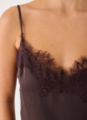 Ellora Cami Top - Chocolate