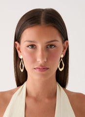 Ember Glow Earrings - Gold