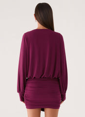 Ettah Long Sleeve Top - Plum