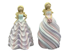 Girl in Rainbow Dress 2 assorted 18cm