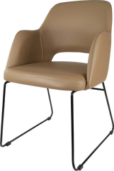 FL Sorbet Vinyl Upholstered Sled Base Hospitality Chair