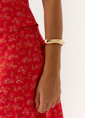 Faded Bloom Bangle - Gold