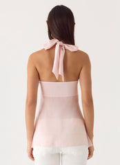Flip It Embellished Top - Baby Pink