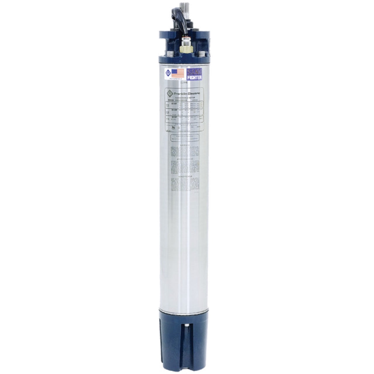 Franklin Electric 2766140003 - 6H3F 6" Encapsulated High-Temp Submersible Motor - Sand Fighter (20 HP, Three Phase, 460/380V, 6/5, W)
