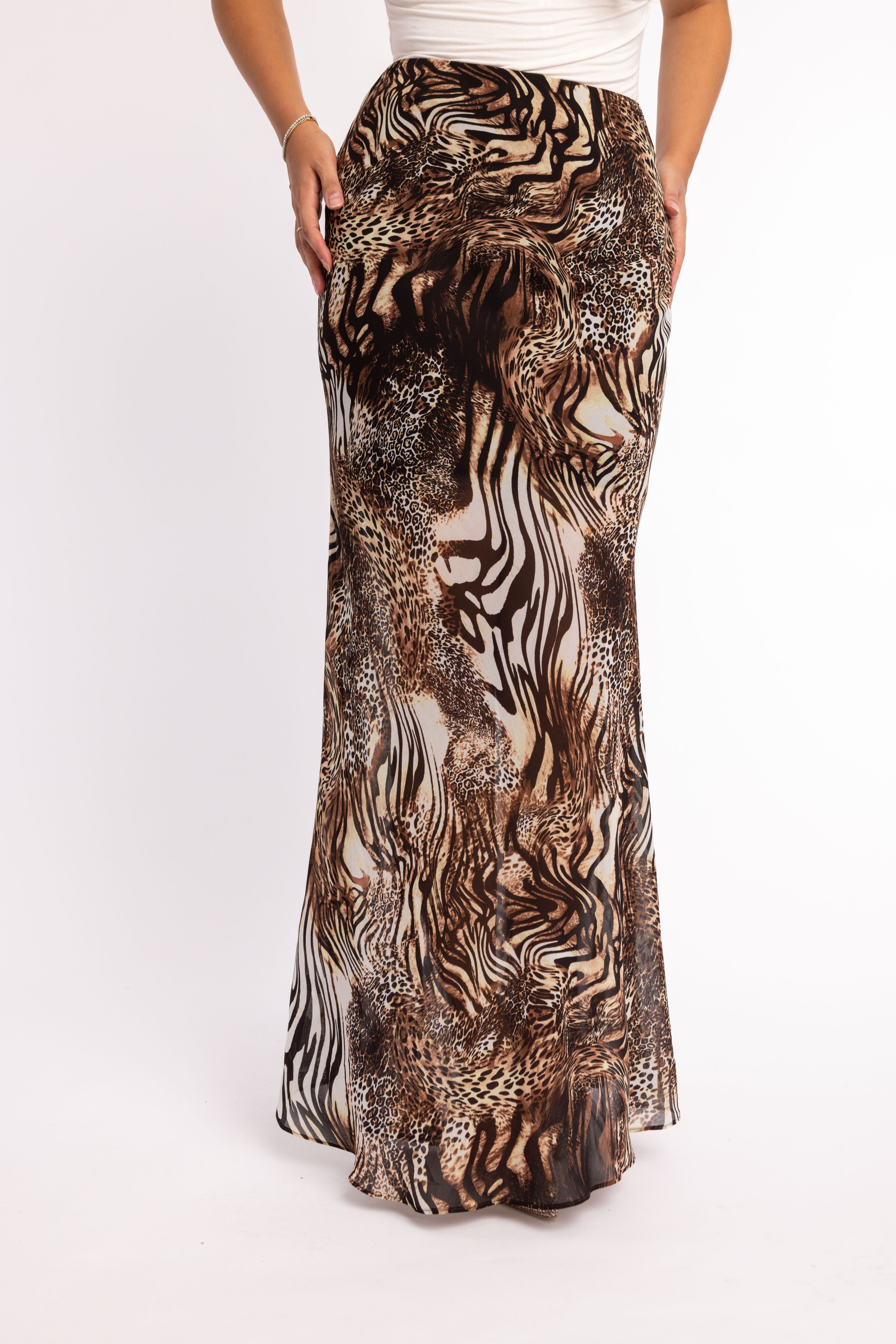Georgia Maxi Skirt Animal