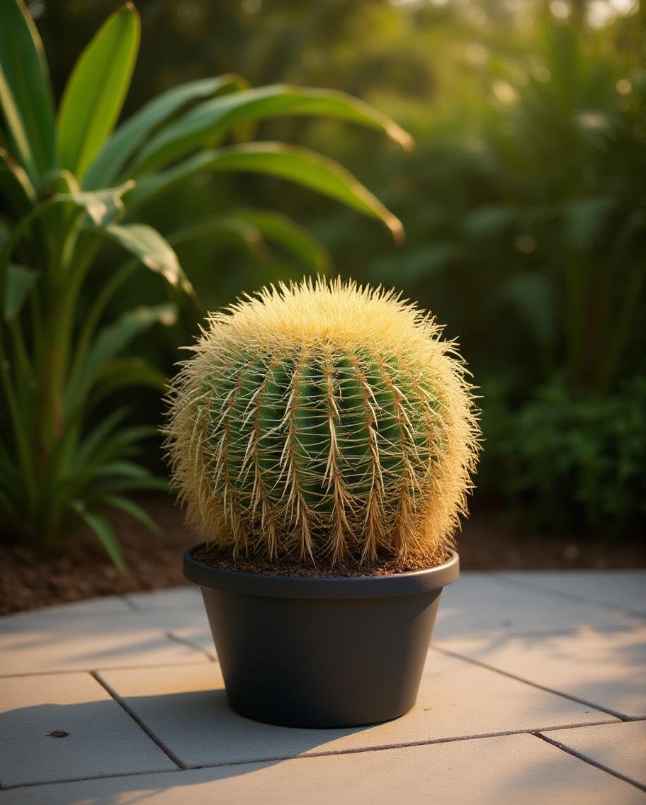 Echinocactus grusonii - Schwiegermutterstuhlkaktus
