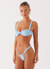 Gala Underwire Bikini Top - Sky Blue