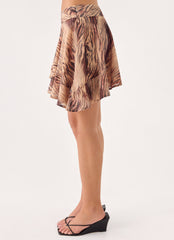 Gehrie Mini Skirt - Golden Tiger
