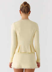 Get No Sleep Mini Skort - Butter Yellow
