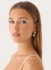 Golden Muse Earrings - Gold/Pearl