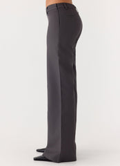 Hot As Ice Low Rise Pants - Grey