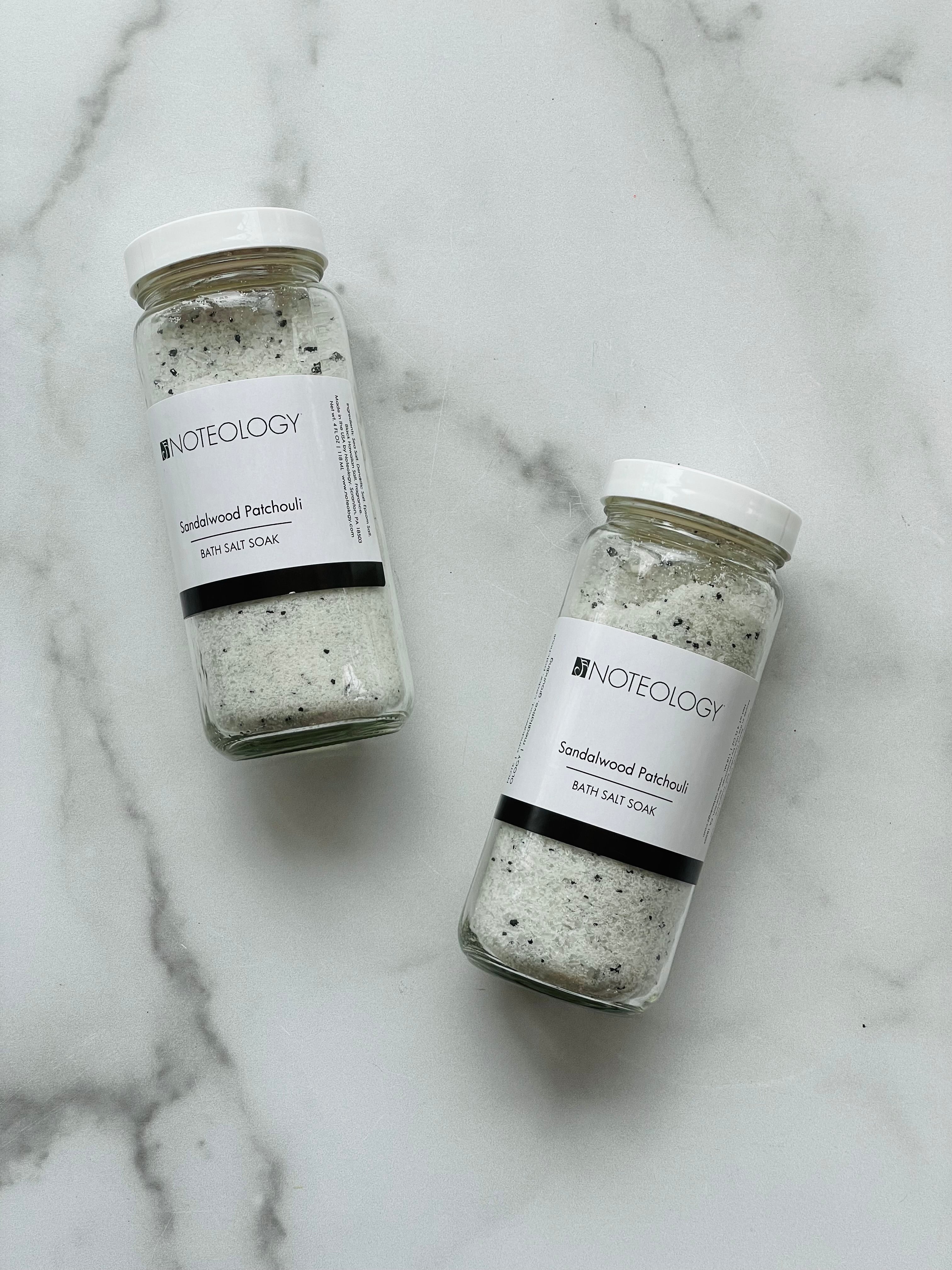 Sandalwood Patchouli Bath Salt Soak | Noteology