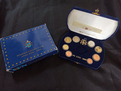 Coffret BE Vatican 2002 Jean Paul II sans la Médaille Argent