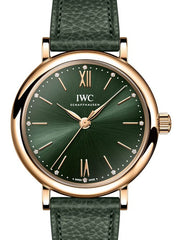 Zegarek damski IWC Portofino Zielony 34 mm Złoto różowe IW357415