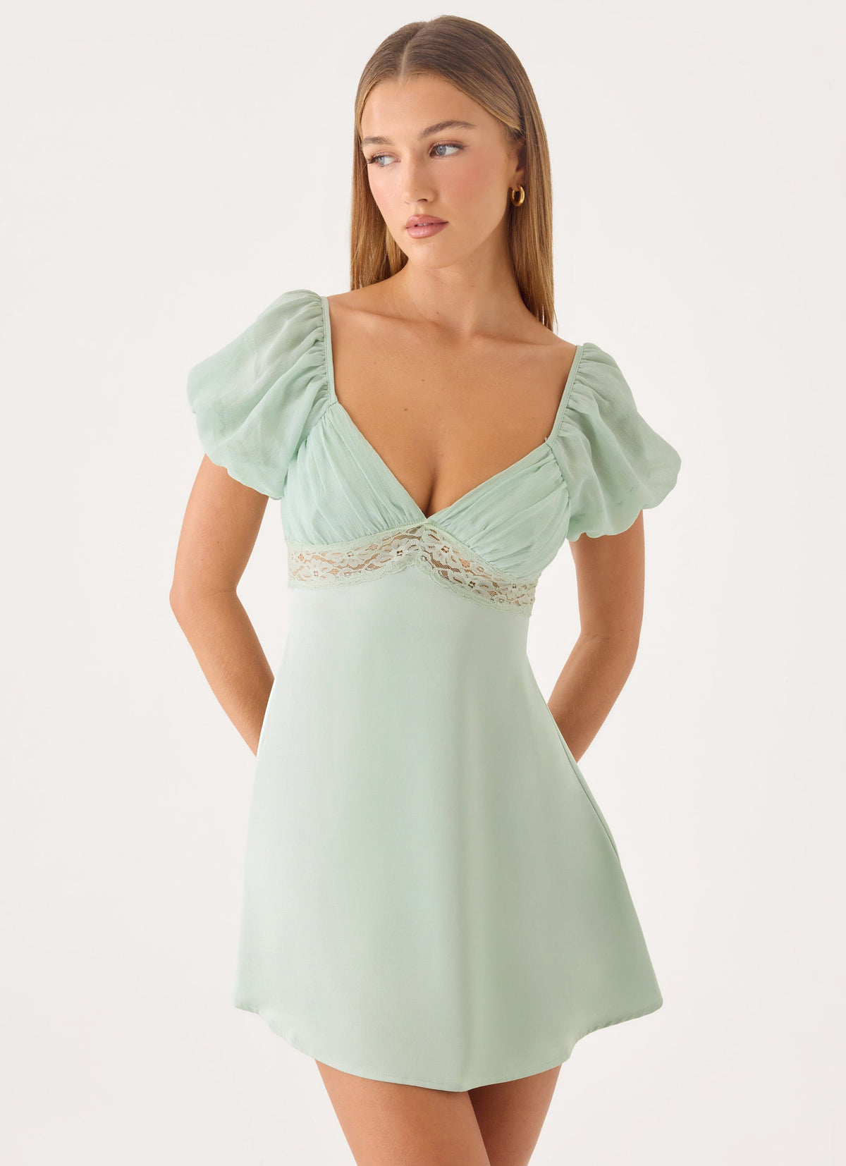 Illit Mini Dress - Sage