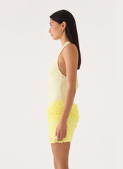 Indira Halter Mini Dress - Yellow