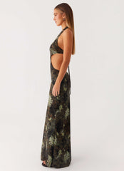 Indra Maxi Dress - Cyber Floral