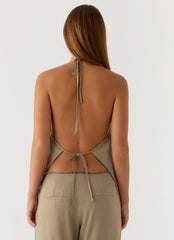 Ingrid Top - Sand Brown