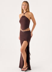 Joosal Maxi Skirt - Brown