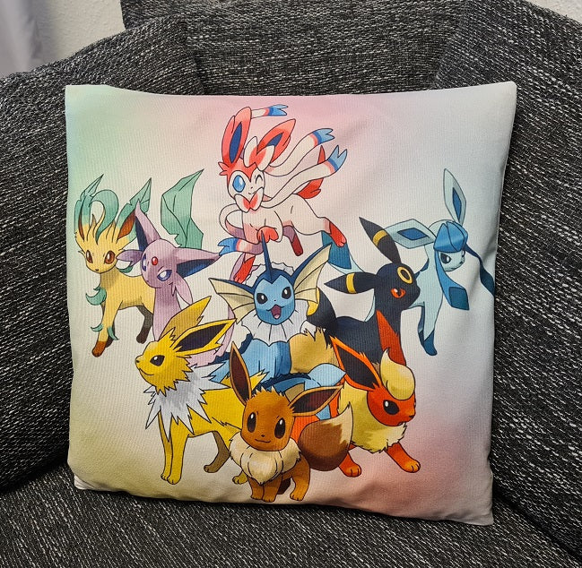 Pokemon Kissenbezug Evoli, Nachtara, Feelinara, Psiana, Glaziola, Flamara etc.-Tinisu