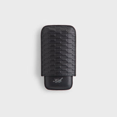 Kith Monogram Saffiano Leather Cigar Case - Black