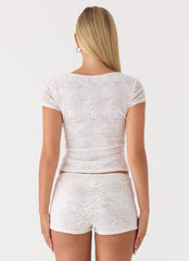Kathia Mini Shorts - White