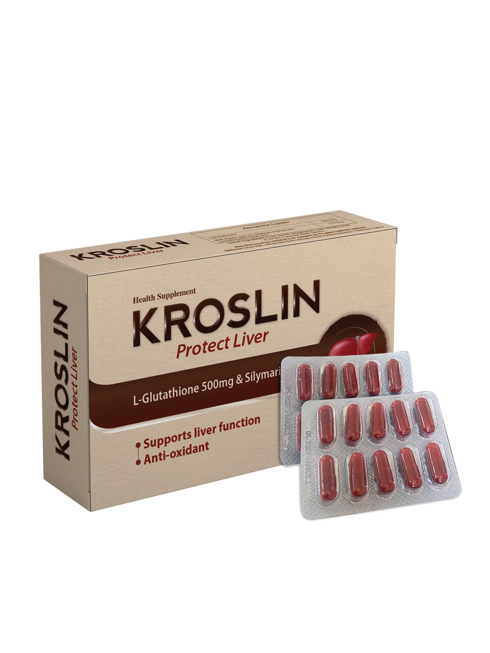 Kroslin - Viên Bổ gan nhập khẩu Thổ Nhĩ Kì (Hộp 30 viên)