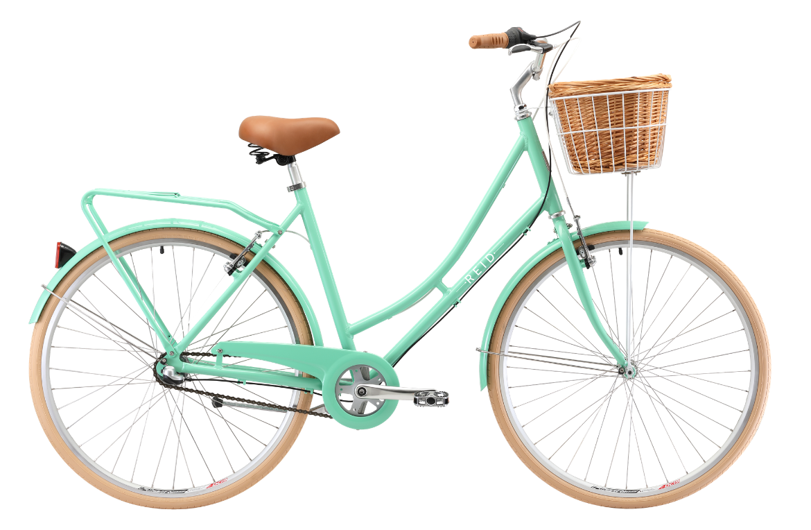 Ladies Deluxe 3-Speed Vintage Bike Mint Green Bikes Reid