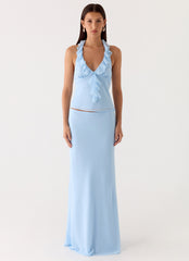 Log In Halter Top - Blue