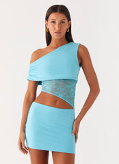 Love Motion Mini Dress - Aqua Blue