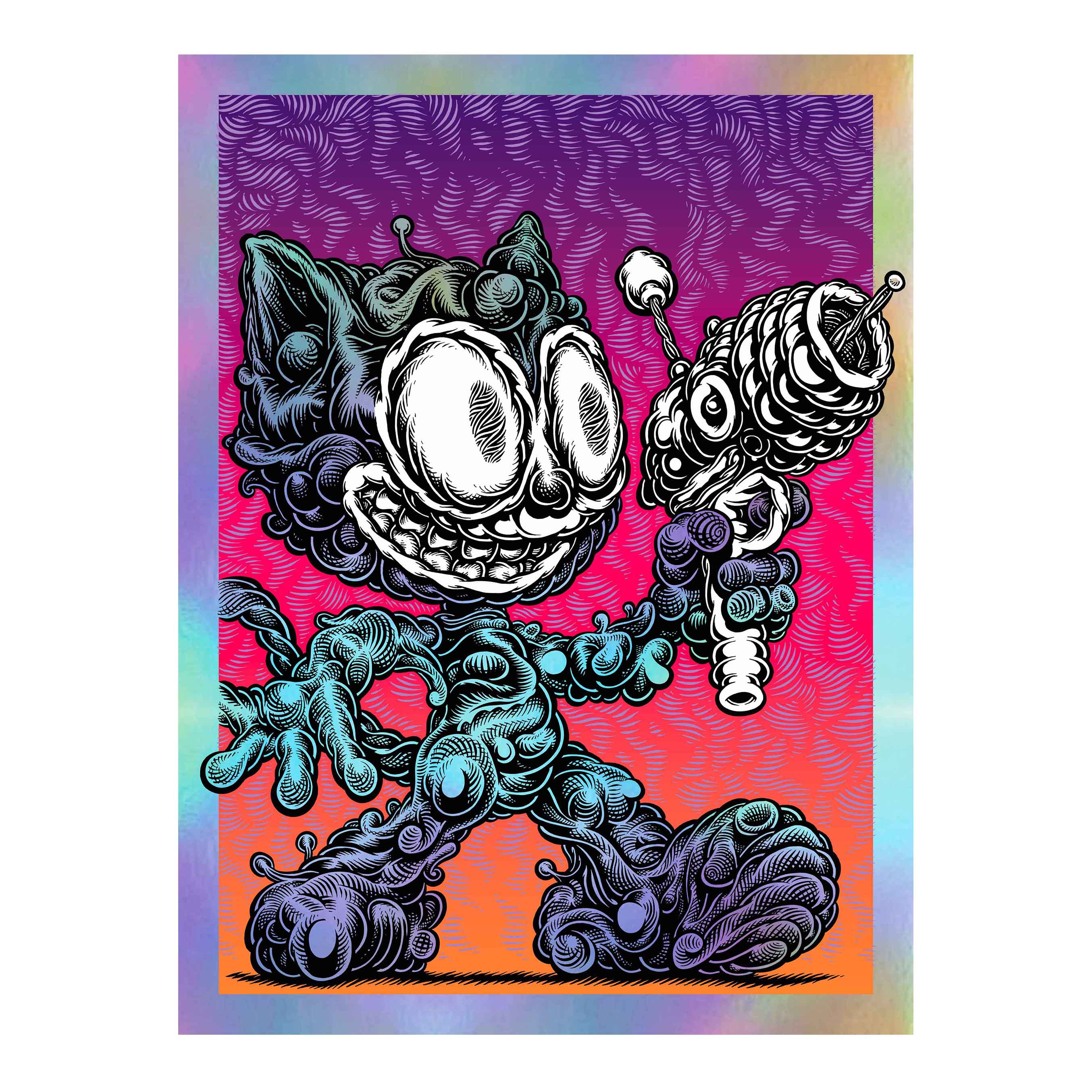Alien Felix Super Foil Print