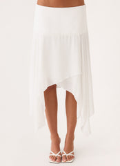 Madi Midi Skirt - White