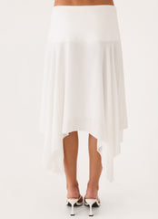 Madi Midi Skirt - White