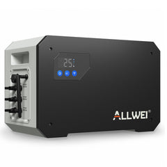 ALLWEI Balkonkraftwerk Speicher Sets von 1,6 kWh bis 3,2 kWh | LiFePO4, 1600W, erweiterbar bis 8 kWh, IP65, Plug & Play