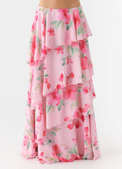 Melody Remedy Tiered Maxi Skirt - Petal Soleil