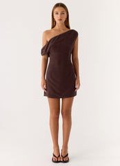 Mischa Mini Dress - Chocolate Drizzle