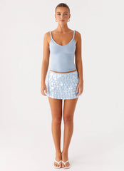 Movie Star Mini Skirt - Blue