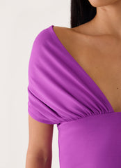 Nakeela Off Shoulder Top - Purple