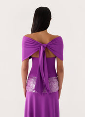 Nakeela Off Shoulder Top - Purple