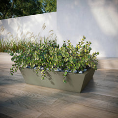 Newport Shallow GFRC Square Planters Lifestyle