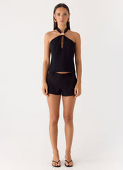 Odetta Halter Top - Black