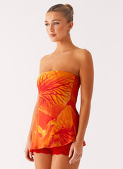 Over The Horizon Asymmetrical Top - Serene Orange