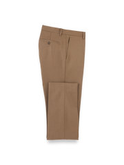 Product Image of Wool Gabardine Pants-Light Brown#model_flat front